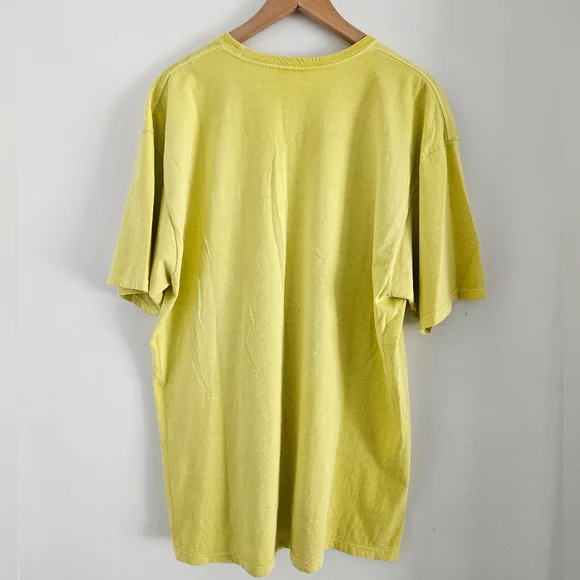 Vintage Stussy Shirt Mens 2XL Yellow Logo Streetwear Y2K - Picture 6 of 7